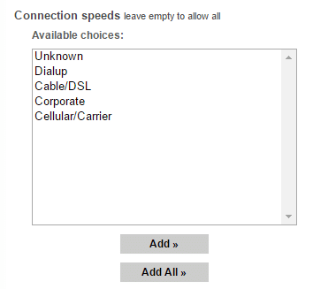 popads connection speeds
